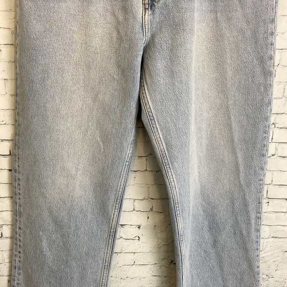 Reformation Baggy Jeans Light Wash Tahoe Rigid Denim Button Fly 10157 Jeans 31 - Picture 7 of 16